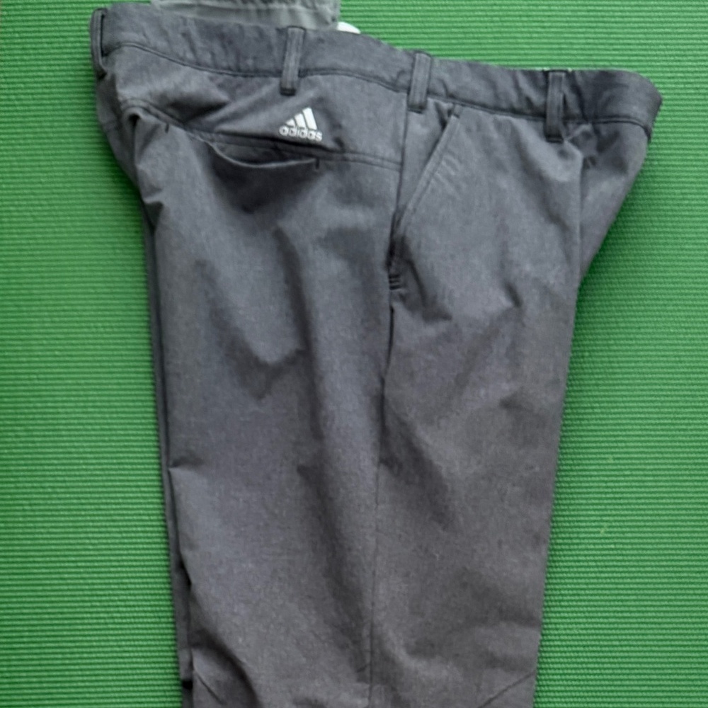 Men's Adidas Golf Pants in Gray Polyester